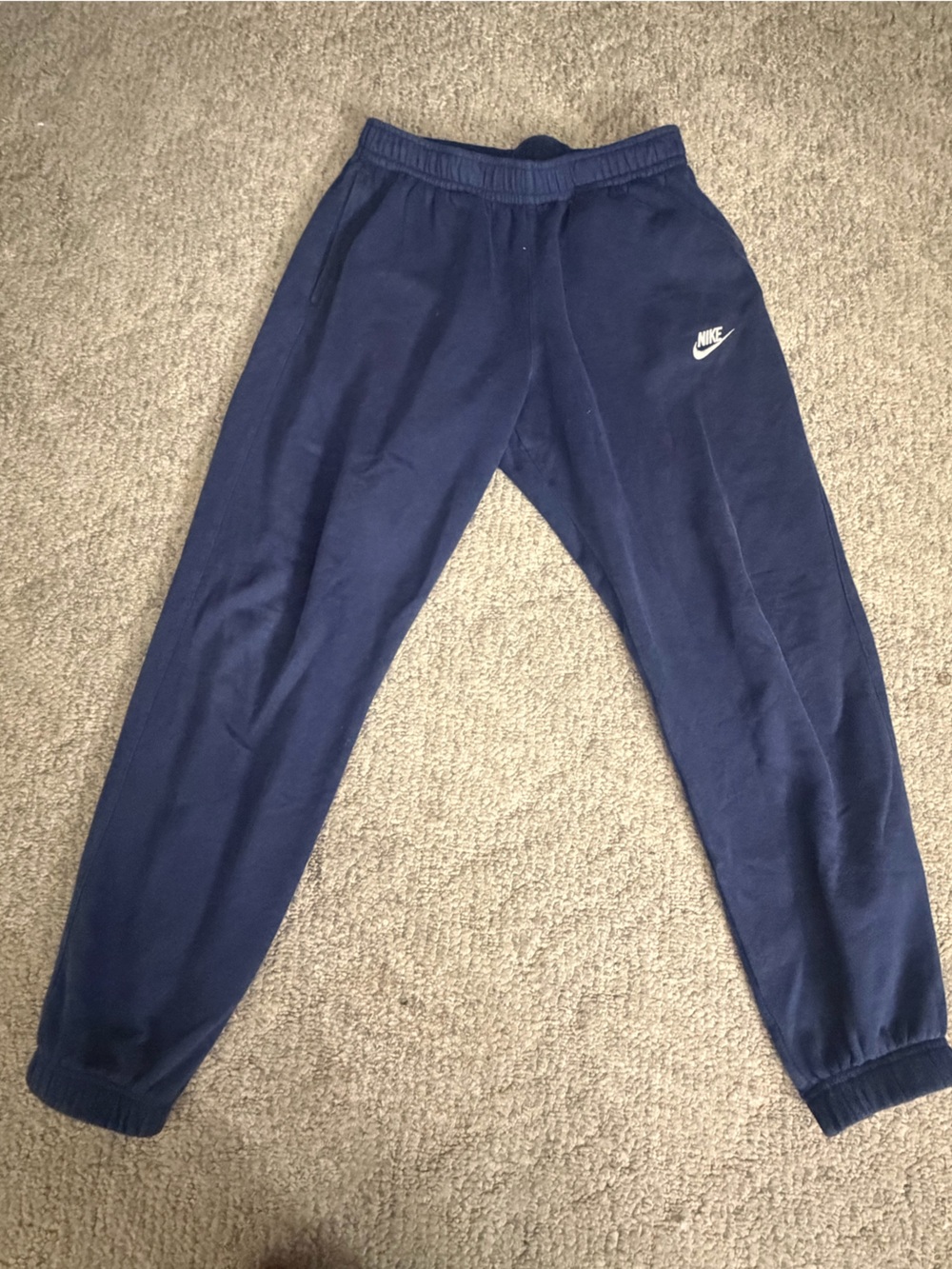 Nike Navy Blue Athletic Track Pants Joggers Size M